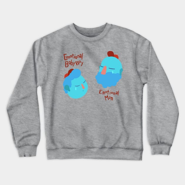 Emotional Baby Boy/Man Crewneck Sweatshirt by tan-trundell